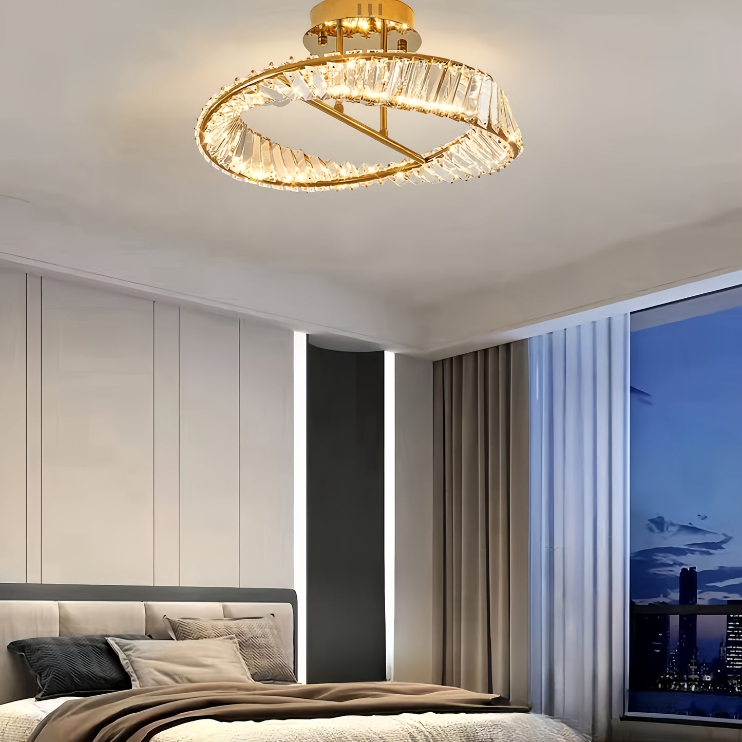 Luxury Crystal Golden Light