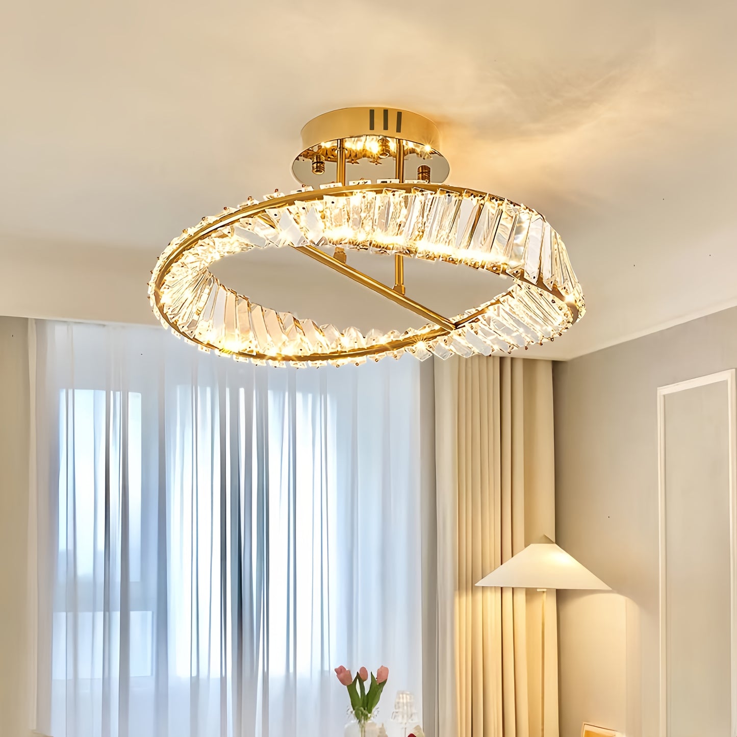 Luxury Crystal Golden Light