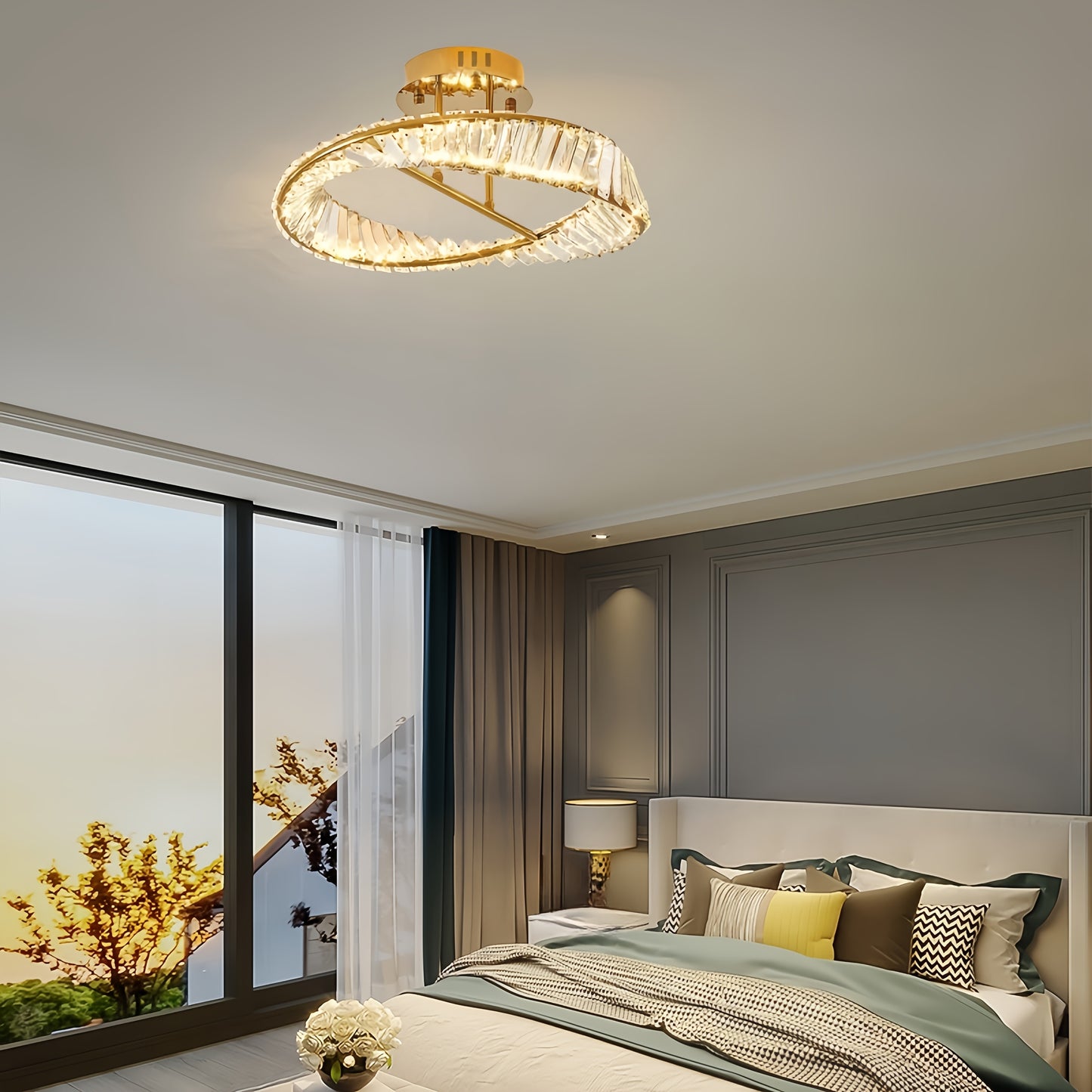 Luxury Crystal Golden Light