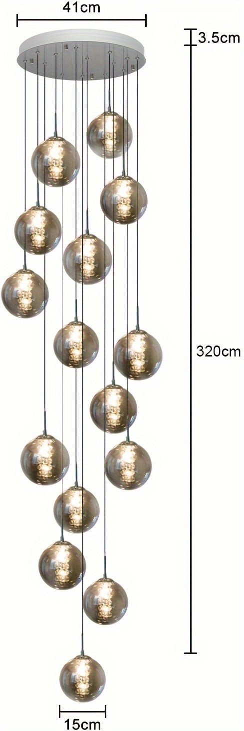 Dark grey bulb lights