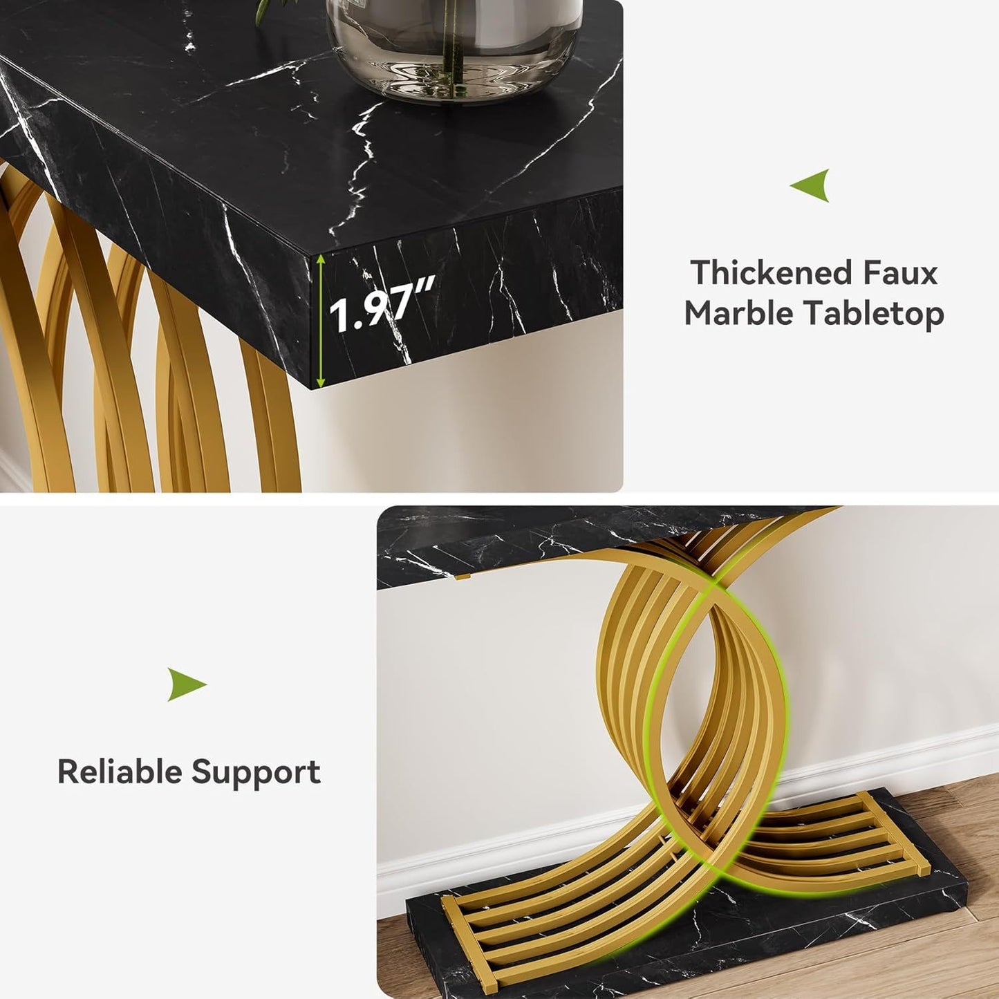 Modern Black/Gold Table