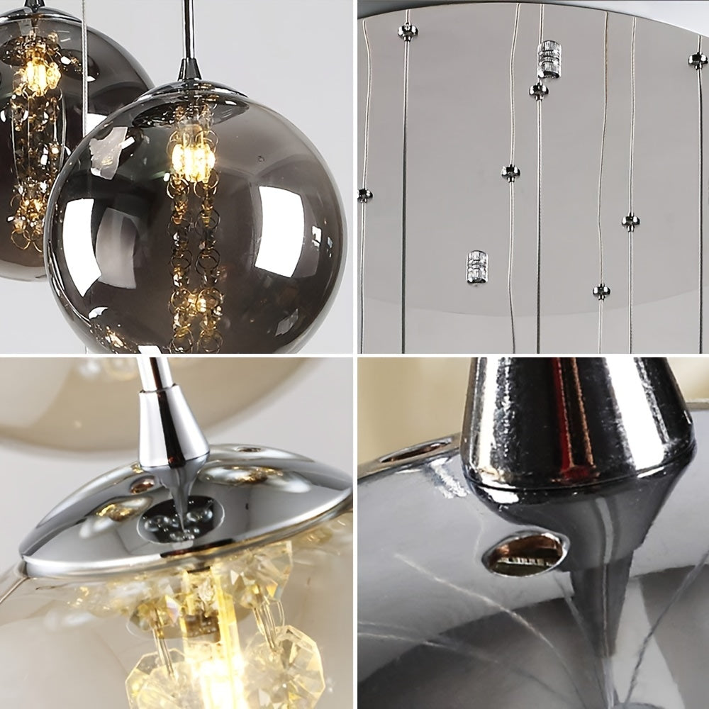 Dark grey bulb lights