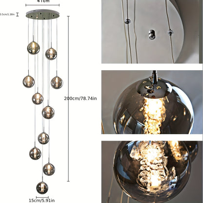 Dark grey bulb lights
